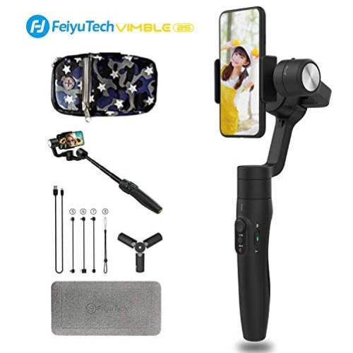 FeiyuTech Vimble 2s Extendable Handheld 3-Axis Gimbal Stabilizer for iPhone11/11pro/11 max/x/8 samsong Smartphone Included Tripod Stand and Armband