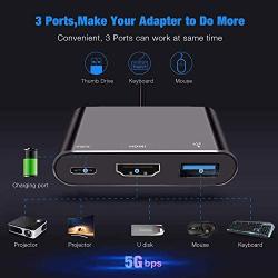 HDMI Adapter for Nintendo Switch, USB-C Charging Cable Switch Hdmi Adapter Support Any Type C Device Hub Adapter for Nintendo Switch