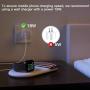 PZOZ 2 in 1 10W Wireless Charger Station Dock with Apple Watch Charging Stand for Series 5/4/3/2, Compatible for iPhone AirPods Pro Accessories Office Travel (Not Included Apple Watch Charger) (White)