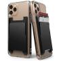 Ringke Slot Card Holder Designed for Smartphones, Adhesive Stick On Wallet Case Minimalist Slim Hard Premium Credit Card Cash Sleeve - Black