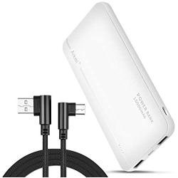 Portable Charger Power Bank 10000mAh - External Battery Pack with Dual USB Ports and USB-C Input, Compact High-Speed Charging Backup Phone Charger, Compatible for iPhone, Samsung, iPad, etc.