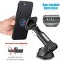 Magnetic Phone Car Mount, WizGear Universal Magnetic Car Mount Holder, Windshield Mount and Dashboard Mount Holder for Cell Phones and Tablets with Long Arm – (New Telescopic Arm)