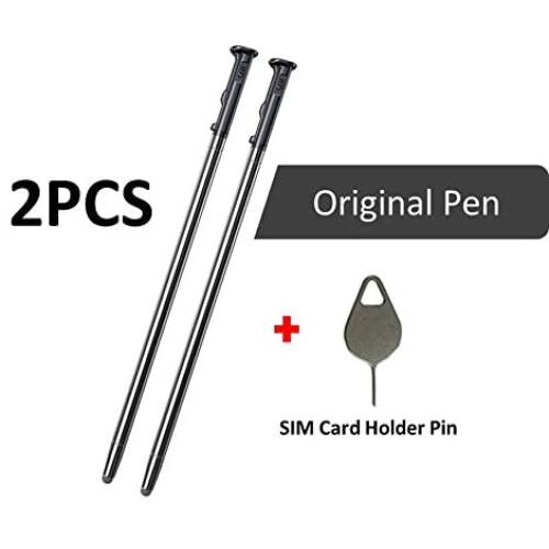 2PCS Real Stylo 5 Pen Touch Pen Replacement Part for LG Stylo 5 / Stylo 5+ Q720AM Q720VS Q720MS Q720PS Q720CS Q720MA LCD Touch Pen Stylus Pen + Eject Pin (2PCS Pen/Black)