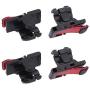 Hemobllo 4Pcs Mobile Game Controller Game Buttons Game Shooting Button (Black and Red)