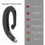 Ear-Hook Bluetooth Headphone,Wireless Non Ear Plug Single Ear Bluetooth Headset with Mic,Painless Wearing Bluetooth Earpiece 8-10 Hrs Playtime for Cell Phone(Black)