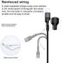 5FT Multi Charging Cable, USAMS Nylon Braided 2Pack 3 in 1 USB Charging Cable Adapter with USB Type C/Micro USB Connectors for Mobile Phones Tablets and More 5FT Multi Charging Cable, USAMS Nylon Braided 2Pack 3 in 1 USB Charging Cable Adapter with USB Type C/Micro USB Connectors for Mobile Phones Tablets and More