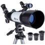 Quintessy Telescope | Telescope for Kids | Telescopes for Adults | Portable 400 x 70mm Astronomical Refractor | Perfect Astronomy Gifts for Beginners | Adjustable Sturdy Tripod | No Tools Required