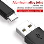 USB C Cable, AWINBOW USB Type C Cable (3/3/6/6/10FT) Durable Fast Charging Cord Nylon Braided Compatible with Galaxy S9 S8 Plus Note 9,Moto Z Z2,LG V30 G5 - Red