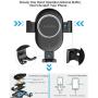Zagzog Wireless Car Charger Mount Adjustable Gravity Air Vent Phone Holder for iPhone and Android Smartphones Qi Certified (Black)