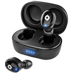 Wireless Earbuds Bluetooth Earbuds, Bluetooth 5.0 Stereo True Wireless Bluetooth Earbuds Headphones Headset Earphones Earpiece with Charging Case, Built-in Microphones