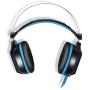 Headset Headphone 3.5mm Gaming Game Earphone Headband with Mic Stereo Bass LED Light for PS4 PC Computer Laptop Mobile Phones (Color : Blue)
