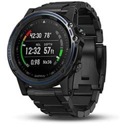 Garmin Descent Mk1, Watch-Sized Dive Computer with Surface GPS, Includes Fitness Features, Gray with Titanium Band