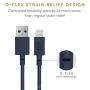 Native Union Night Cable - 10ft Ultra-Strong Reinforced [Apple MFi Certified] Durable Lightning to USB Charging Cable with Weighted Knot for iPhone/iPad (Marine)