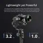 MOZA AirCross 2 3-Axis Handheld Gimbal Stabilizer with ARCA Quick Shoe,Compatible DSLR and Mirrorless Camera,Fits Sony Panasonic Leica Nikon Canon BMCC BMPCC etc Max Payload 7.1Lbs 12Hs Runtime