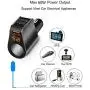 Car Charger Extension Cigarette Lighter Adapter,Socket Splitter with 3 USB and Voltage Meter,Compatible for iPhone 8/7/X/6S/XR,iPad,Samsung Galaxy S9/S8,iPad,GPS,Android Phone (BlackQC3.0)