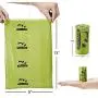 ECO-CLEAN Dog Poop Bags, 24 Rolls/360 Bags with Dispenser, Dog Waste Bags, Unscented, Leak-Proof, Easy Tear-Off