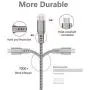 Micro USB Cable,Bynccea 6-Pack 3FT 3FT 3FT 6FT 6FT 6FT Cell Phone Charger Android Nylon Braided Fast Charging Cord Compatible with S6 S7 J3 J7 Fire One Silver Micro USB Cable,Bynccea 6-Pack 3FT 3FT 3FT 6FT 6FT 6FT Cell Phone Charger Android Nylon Braided Fast Charging Cord Compatible with S6 S7 J3 J7 Fire One Silver