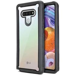 CasemartUSA Phone Case for [LG Stylo 6], [Fuze Series][Black] Shockproof Defender Transparent Protective Bumper Cover for LG Stylo 6 (Cricket, Boost, Sprint, T-Mobile, Metro, Verizon)