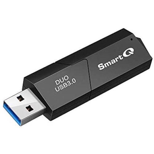 SmartQ C307 USB 3.0 Portable Card Reader for SD, SDHC, SDXC, MicroSD, MicroSDHC, MicroSDXC, with Advanced All-in-One Design