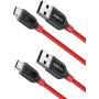 [2-Pack] Anker Powerline+ USB C to USB A Fast Charging Cable, for Samsung Galaxy Note 8 / S8 / S8+ / S9 /S10, Sony XZ, LG V20 / G5 / G6, Xiaomi 5 and More (3ft)