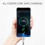 Magnetic Charging Cable, 4 pcs 3 in 1 Magnetic Phone Charger Cable LED Flowing USB Fast Magnetic Charger Nylon Braided Cord Compatible with Micro USB Type C iProduct 2 x 3.3ft 2 x 6.6ft