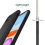 JETech Silicone Case for Apple iPhone 11 (2019) 6.1-Inch, Silky-Soft Touch Full-Body Protective Case, Shockproof Cover with Microfiber Lining (Black)