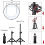 ZoMei 6 Selfie Ring Light with Tripod Stand & Cell Phone Holder for Live Stream Makeup YouTube Video Portrait Photography,Mini LED Camera Ringlight with Ball Head for iPhone Xs Max XR