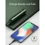 Mini Portable Charger 3350mAh Xcentz, Compact External Battery Premium Aluminum with Flashlight Lipstick-Sized Pocket Power Bank Phone Charger for iPhone, Samsung Galaxy, Other Android Phone - Green