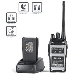 Greaval Rechargeable Walkie Talkies 4 Pack Long Range 2 Way Radio Handheld 16-CH Two Way Radios (Pack of 4)