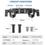 SMALLRIG Super Lightweight 15mm Railblock with 1/4"-20 Thread for RED and Other 15mm DSLR Camera Rig - 942