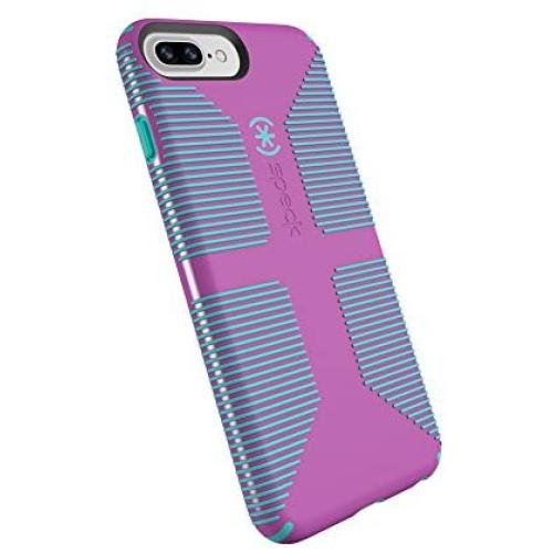 Speck Products CandyShell Grip Cell Phone Case for iPhone 8 Plus/7 Plus/6S Plus/6 Plus - Beaming Orchid/Mykonos Blue