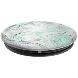 Marble Mint Teal with White and Gray Colors PopSockets Grip and Stand for Phones and Tablets