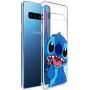 Lupct for Samsung S10 Case, Soft TPU Protective Shockproof Cartoon Cute Mobile Phone Heart Stitch Fashion Design Cover Skin Slim Fit Funny Fun Ultra-Thin Bumper Clear Shell for Samsung Galaxy S10