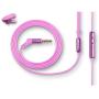 JLab Audio J6M High Fidelity Metal Ergonomic Earbuds Style Headphones w/Mic, Guaranteed for Life - Honeysuckle Pink