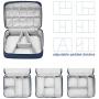 Portable Electronic Organizer Travel Accessories Cable Bag Universal Cord Storage Case Carrying for Charging Cable, Cell Phone, Power Bank,Mini Tablet(Blue)