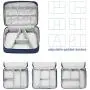 Portable Electronic Organizer Travel Accessories Cable Bag Universal Cord Storage Case Carrying for Charging Cable, Cell Phone, Power Bank,Mini Tablet(Blue) Portable Electronic Organizer Travel Accessories Cable Bag Universal Cord Storage Case Carrying for Charging Cable, Cell Phone, Power Bank,Mini Tablet(Blue)