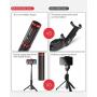 Selfie Stick Tripod, BlitzWolf Lightweight Aluminum All in One Extendable Phone Tripod Selfie Stick Bluetooth with Remote for iPhone 11/Xs MAX/XR/XS/X/8/8 Plus/7/7 Plus/6s, Galaxy S10/S9/S9 Plus, More