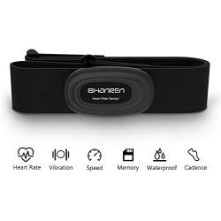 SHANREN Heart Rate Monitor [2019 Upgrade] Beat 20 Chest Strap Smart Fitness Tracker Support Bluetooth and ANT+, Rechargeable Heart Rate Sensor with Vibration Alert, IP68 Waterproof