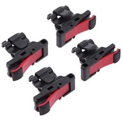 Hemobllo 4Pcs Mobile Game Controller Game Buttons Game Shooting Button (Black and Red)