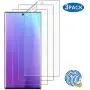 Galaxy Note 10 Plus Screen Protector, [3-Pack] [Full Adhesive] [Fingerprint Sensor Compatible] [Full Coverage] [Anti-Scratch] Screen Protector for Samsung Galaxy Note 10 Plus