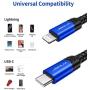 USB C to Lightning Cable 4FT, JSAUX [Apple MFi Certified] iPhone 11 Lightning to USB-C Fast Charging Cable Compatible with iPhone 11/11 Pro/11 Pro Max/X/XS/XR/XS/8/8 Plus, Supports Power Delivery-Blue