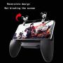 Zcogo Phone Game Controller with Cooling Fan Radiator Gamepad Cooler Game Trigger with 4000mAh Power Back USB Cable for PUBG Rules of Survival Black