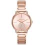 Michael Kors Womens Portia Watch- Three Hand Quartz Movement Wrist Watch with Second Hand subdial