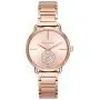Michael Kors Womens Portia Watch- Three Hand Quartz Movement Wrist Watch with Second Hand subdial