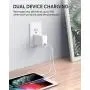 PD Charger AUKEY 36W 2-Port Foldable USB C Charger with 30W Power Delivery 3.0 & Dynamic Detect Type C Wall Charger for iPhone 11 Pro Max SE, Galaxy S10, Pixel 4 XL, MacBook, iPad, Airpods Pro, Switch