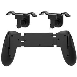 XBERSTAR Game Fire Button Aim Key Smart Phone Mobile Gaming Trigger Joystick Grip Joypad Holder Extended Handle C1 Shooter Controller (2pcs Gaming Trigger+Controller)