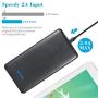 BESTON 10000mAh Power Bank Portable Charger, Dual USB Max 2.1A Output, Ultra Slim External Battery for iPhone, iPad, Android Cell Phones and Tablets