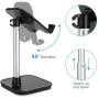 AONKEY Cell Phone Stand, Height Angle Adjustable Desk Phone Holder, Compatible with iPhone 11 Pro Max SE XS XR X 6 6S 7 8 Plus, All Mobile Phones & Other 4-11 inch Devices