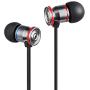 Betron MK23Mic Earbuds, Wired Headphones with Microphone, Noise Isolating Earphones, Flat Wired Earbud for iPhone, iPad, Laptops, Cellphones, Samsung and Android Smartphones, Black