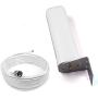 PROUTONE Universal Wide-Band GSM 3G 4G LTE Omni-Directional Outdoor Antenna Pole Mount with 49.2ft(15m) RG58 SMA Male to N Male 3D-FB Coax Cable for Cell Signal Boosters